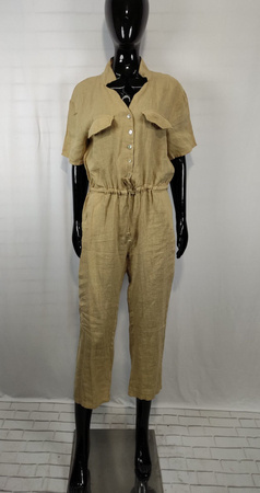 Kombinezon lniany krótki rękaw import Włochy