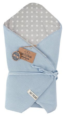 SweetDreams Baby Einschlagdecke, Schlafsack, Wickeldecke für Neugeborene und Kleinkinder, 100% Baumwolle 0-12 Monate, super weich, 75 x 75 cm (1024)