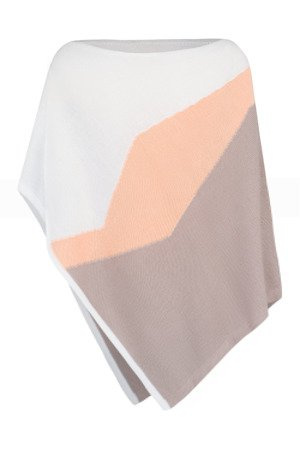 Mikos Poncho Cardigan Asymmetric Strickjacke Modischer Schnitt (640)