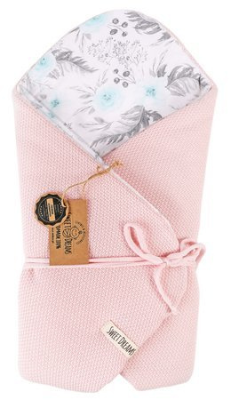 SweetDreams Baby Einschlagdecke, Schlafsack, Wickeldecke für Neugeborene und Kleinkinder, 100% Baumwolle 0-12 Monate, super weich, 75 x 75 cm (1024)