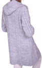 Sweter kardigan z kapturem 951