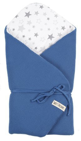 SweetDreams Baby Einschlagdecke, Schlafsack, Wickeldecke für Neugeborene und Kleinkinder, 100% Baumwolle 0-12 Monate, super weich, 75 x 75 cm (1024)