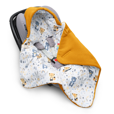 Einschlagdecke Babyschale StrickDecke 100% Baumwolle für Kinderwagen Buggys 1039